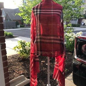 Authentic Burberry Giant Check Print Scarf